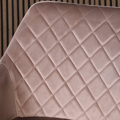 Lizzely Garden & Living Eetkamerstoel met armleuning Yurgan velvet champagne eetstoel Lizzely Garden & Living Eetkamerstoel met armleuning Yurgan velvet champagne eetstoel