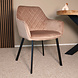 Lizzely Garden & Living Eetkamerstoel met armleuning Yurgan velvet champagne eetstoel Lizzely Garden & Living Eetkamerstoel met armleuning Yurgan velvet champagne eetstoel