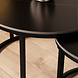 Lizzely Garden & Living Salontafel rond 2delig marmerlook Bero zwart side table steen bijzettafel Lizzely Garden & Living Salontafel rond 2delig marmerlook Bero zwart side table steen bijzettafel