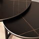 Lizzely Garden & Living Salontafel rond 2delig marmerlook Bero zwart side table steen bijzettafel Lizzely Garden & Living Salontafel rond 2delig marmerlook Bero zwart side table steen bijzettafel