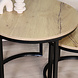 Lizzely Garden & Living Salontafel rond 2delig lichtbruin MDF Rutger Lizzely Garden & Living Salontafel rond 2delig lichtbruin MDF Rutger