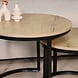 Lizzely Garden & Living Salontafel rond 2delig lichtbruin MDF Rutger Lizzely Garden & Living Salontafel rond 2delig lichtbruin MDF Rutger