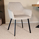 Lizzely Garden & Living Eetkamerstoel met armleuning Yurgan velvet taupe Lizzely Garden & Living Eetkamerstoel met armleuning Yurgan velvet taupe