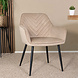 Lizzely Garden & Living Eetkamerstoel met armleuning Darcio lichtbruin velvet eetstoel Lizzely Garden & Living Eetkamerstoel met armleuning Darcio lichtbruin velvet eetstoel