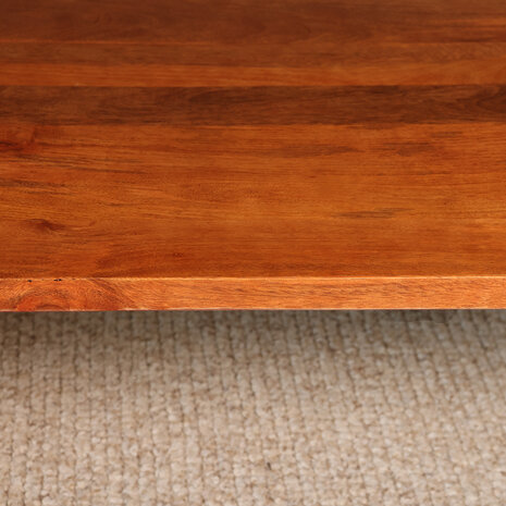 Lizzely Garden & Living Salontafel x poot mangohout 130cm Pato bruin