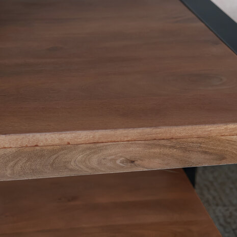 Lizzely Garden & Living Salontafel 100cm Lotus mangohout walnoot Lizzely Garden & Living Salontafel 100cm Lotus mangohout walnoot