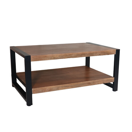 Lizzely Garden & Living Salontafel 100cm Lotus mangohout walnoot Lizzely Garden & Living Salontafel 100cm Lotus mangohout walnoot