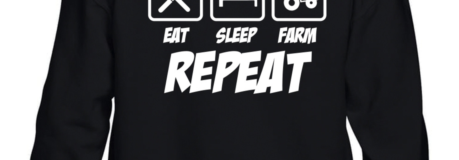 Hoodie - Eat, Sleep, Farm Repeat