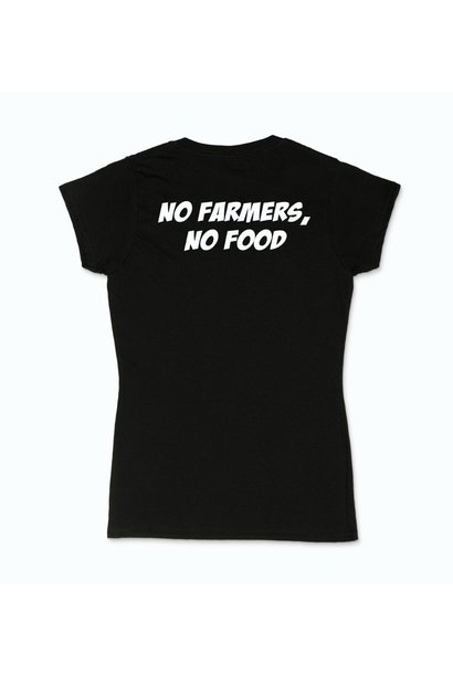 T-shirt vrouwen - No farmers, No food