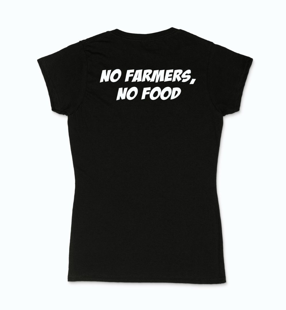 T-shirt vrouwen - No farmers, No food-1