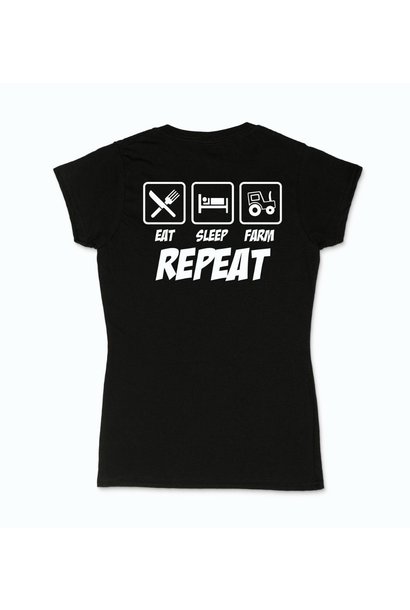 Vrouwen T-shirt - Eat, sleep