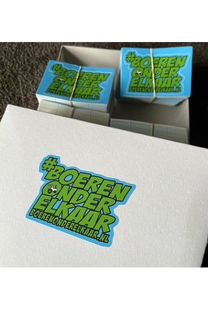 Logo stickers #BoerenOnderElkaar