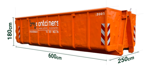 BM Containers 20m³ Container houtafval  - wisselen