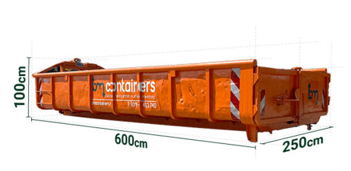 BM Containers 15m³ Container houtafval  - wisselen
