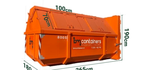 BM Containers 9m³ Groenafval gesloten container