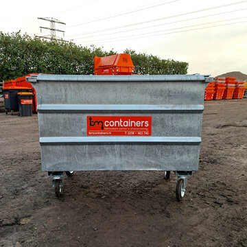 Metalen rolcontainer maat L