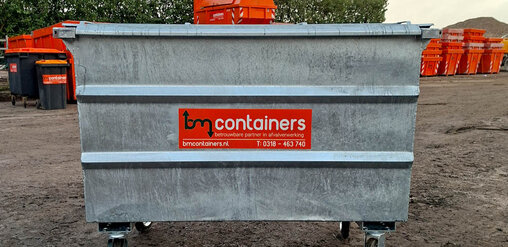 BM Containers Metalen rolcontainer maat M