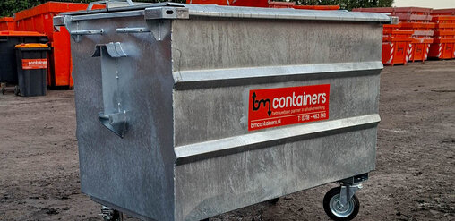BM Containers Metalen rolcontainer maat L