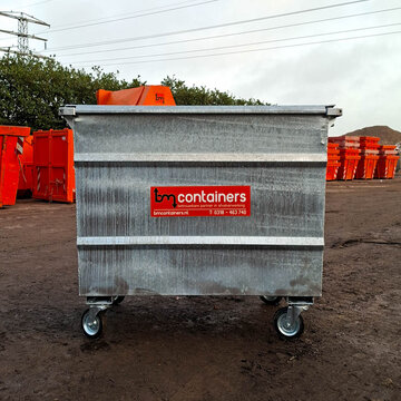 Metalen rolcontainer maat XXL