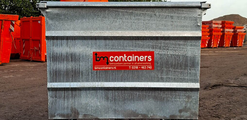 BM Containers Metalen rolcontainer maat L