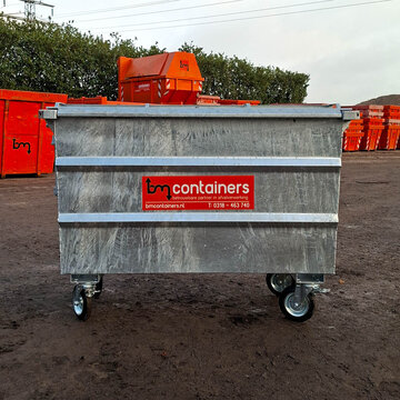 Metalen rolcontainer maat M