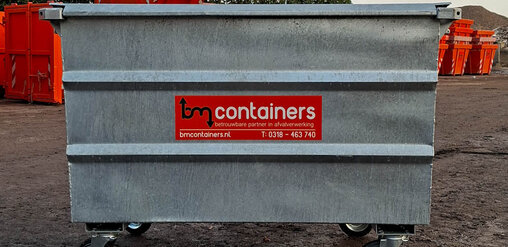 BM Containers Metalen rolcontainer maat XXL