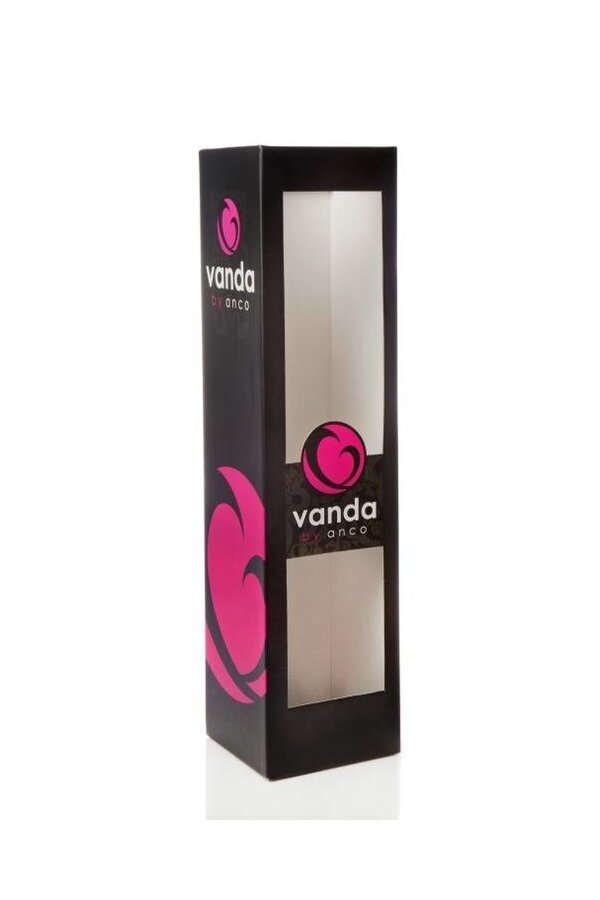 Vanda lila in champagnerfarbener Vase