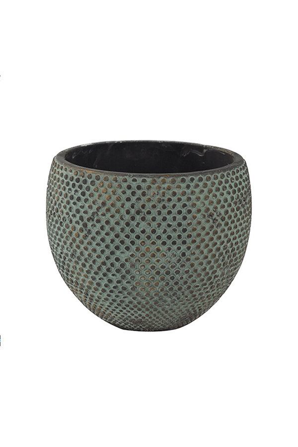 Blumentopf Blau Gold L