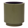 Capi Nature Groove Vase Zylinder Intensives Schwarz