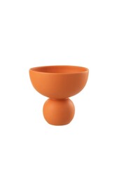 J-Line Vase Schale - Porzellan - Terracotta - Ø 20.00 cm