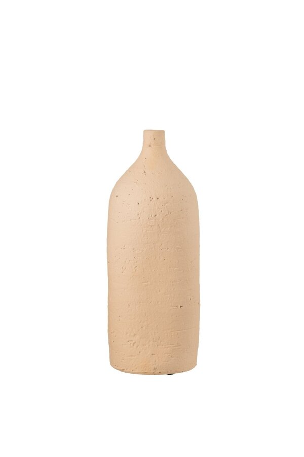 J-Line Vase Enya Flasche - Keramik - beige - groß