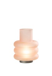 J-Line Lampe Ringe - Glas - rosa - LED