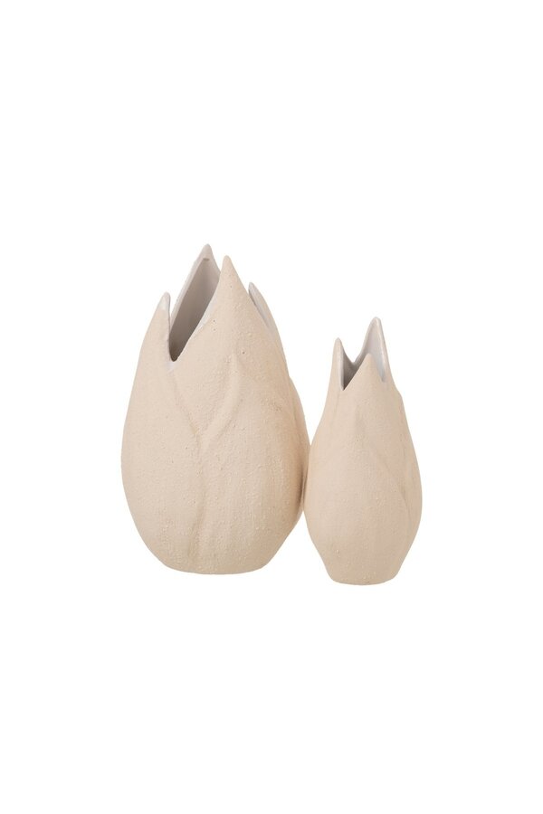 J-Line Vase Sand - Keramik - beige - groß