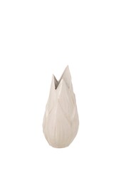 J-Line Vase Ibiza Shiny - Keramik - beige - mittel