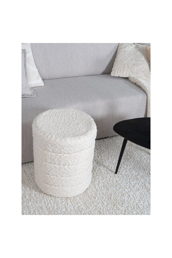 Pouffe Rosa Natur 53 x ø43 cm