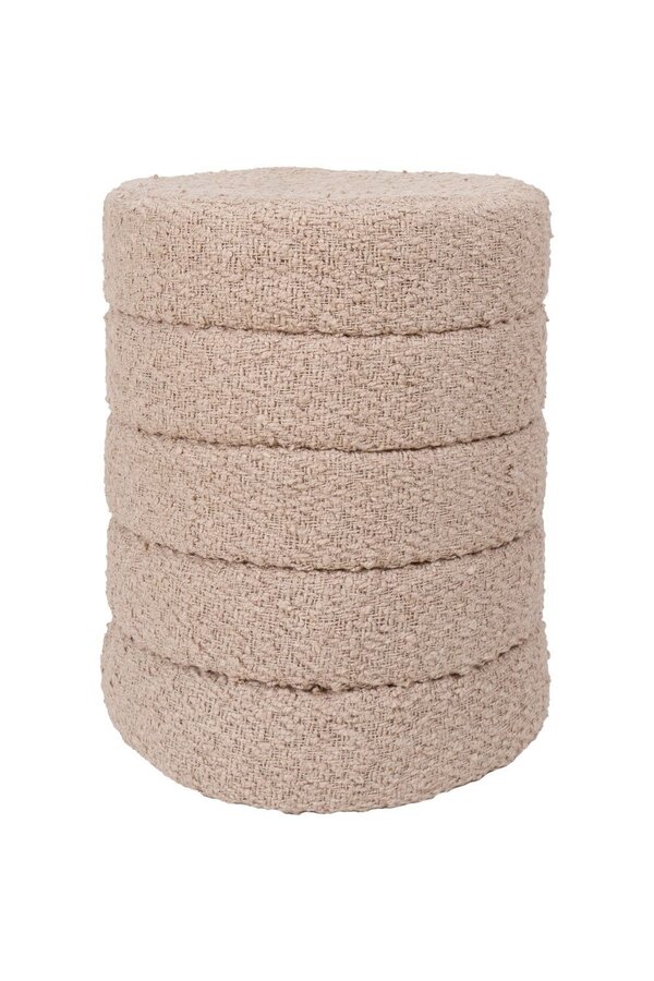 Pouffe Rosa Beige 53 x ø43 cm