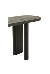 J-Line Tisch Teak - Holz - Schwarz