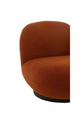 J-Line Lounge Stuhl Snow Pappelholz/Schaumstoff Orange/Schwarz