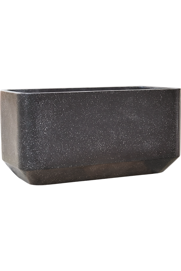Baq Terrazzo Abgerundetes Rechteck Schwarz