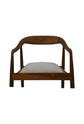 HSM Kollektion-Esszimmerstuhl Wifera + Sitz-55x41x78-Natur/Weiß-Teak/Stoff