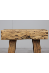 Hocker Neapel - 40 cm - Massiv Teakholz