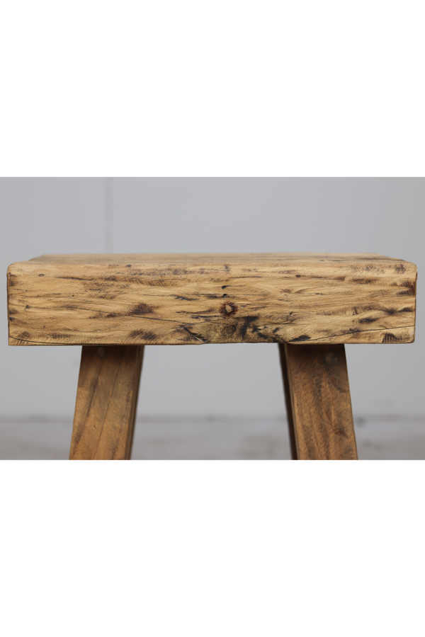 Hocker Neapel - 40 cm - Massiv Teakholz