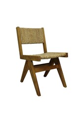 Esszimmerstuhl Daisy - 45x48x80 - Natur - Teak/Bananenblatt