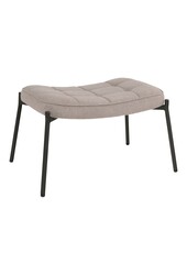 Glasgow Footrest - Fußstütze, Stein mit schwarzen Beinen, HN1231