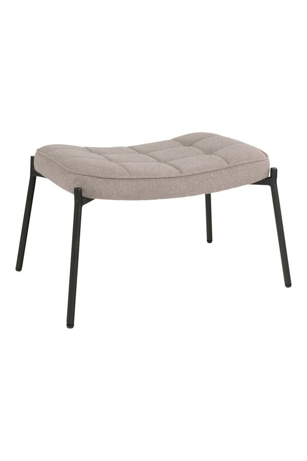 Glasgow Footrest - Fußstütze, Stein mit schwarzen Beinen, HN1231