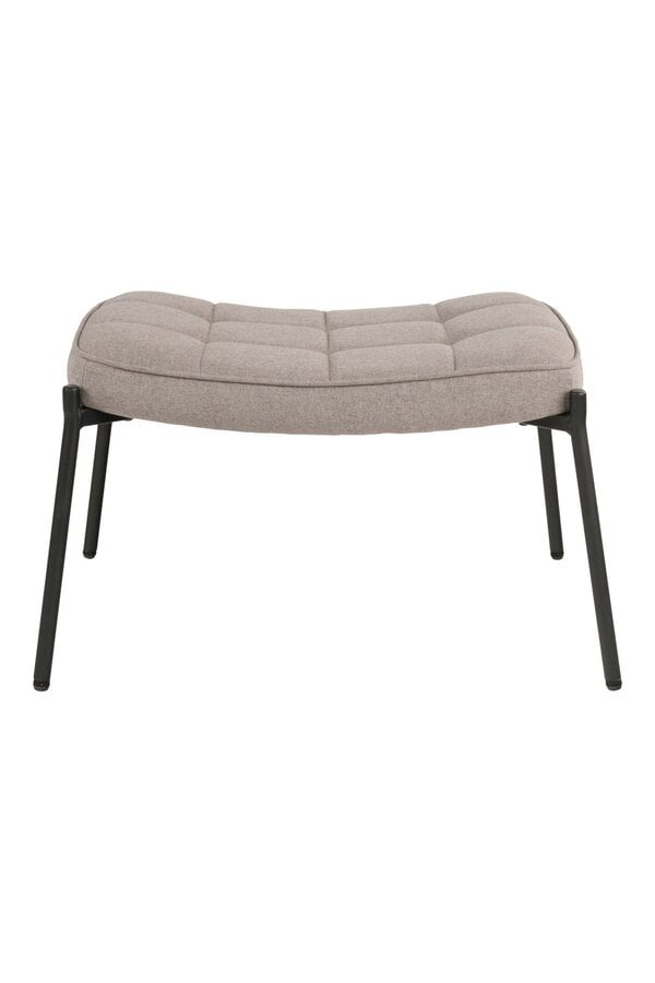 Glasgow Footrest - Fußstütze, Stein mit schwarzen Beinen, HN1231