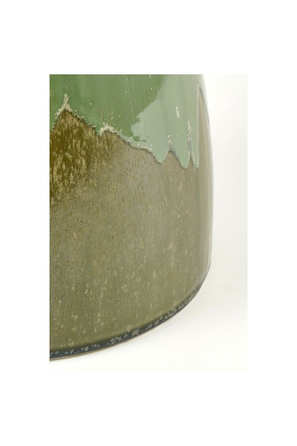 Lucien Beistelltisch - H42 x Ø29 cm - Keramik - Grün