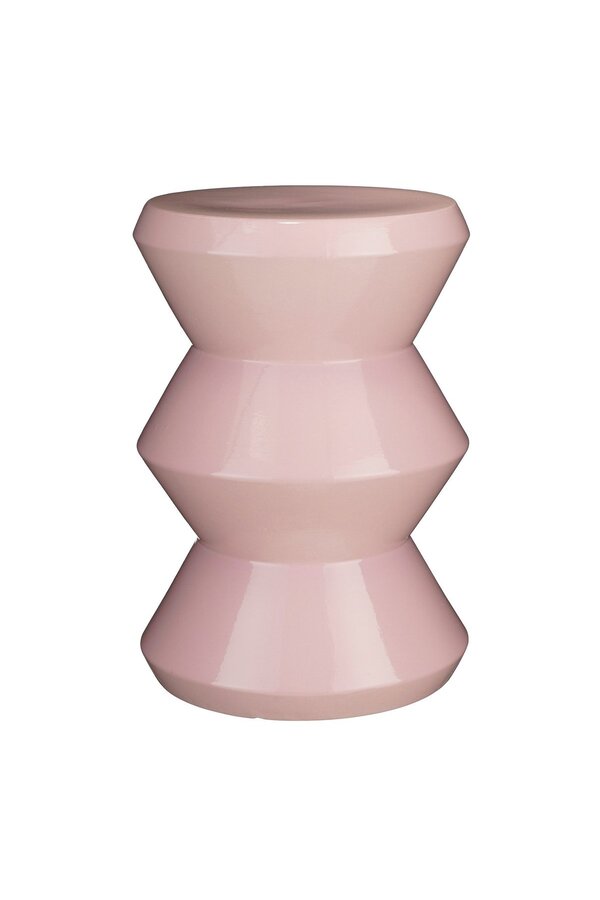 Beistelltisch - H42 x Ø31 cm - Keramik - Flieder