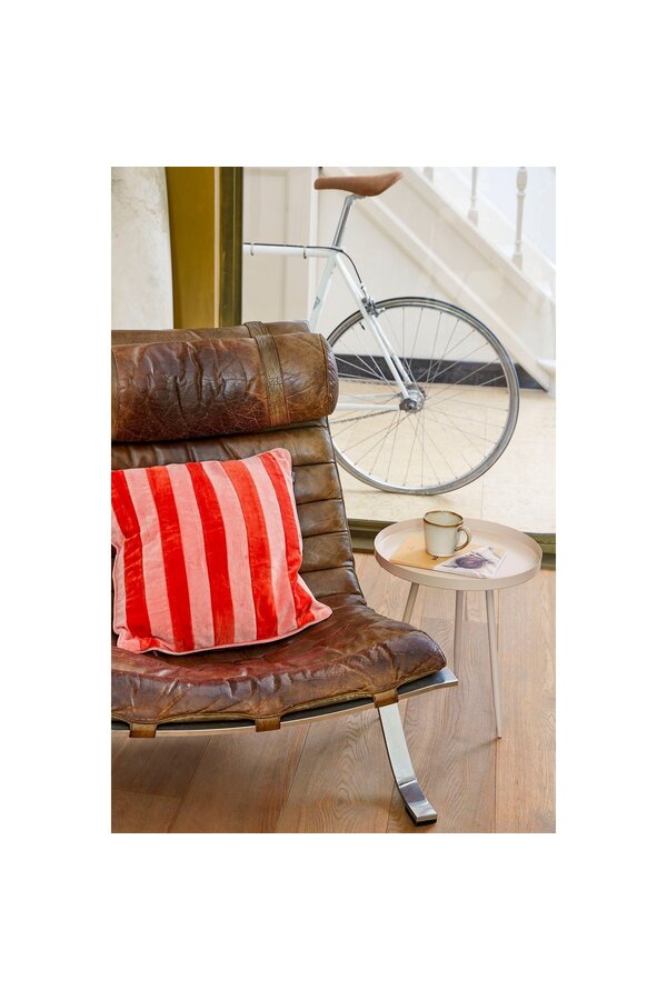 Flores Beistelltisch - H44 x Ø40 cm - Metall - Beige