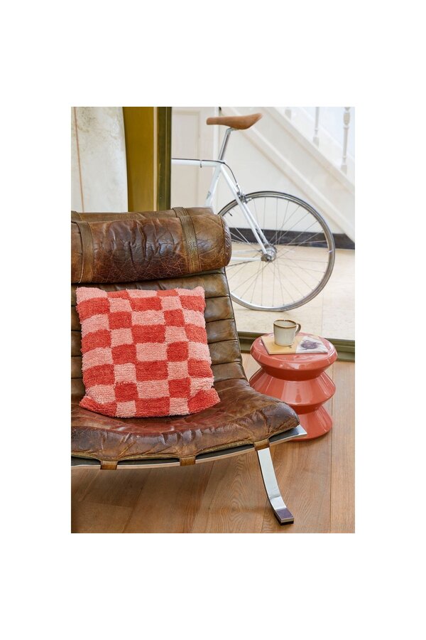Beistelltisch - H28 x Ø31 cm - Keramik - Orange